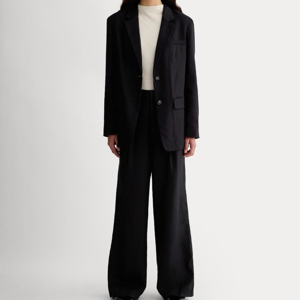 NWT Everlane Way-High Drape Pant in 100% Linen